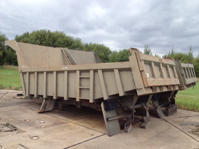 Roelof Heavy Duty Steel Rock Bodies with Edbro Tipping gear - Excellent condition - ex military vehicles for sale, mod surplus
